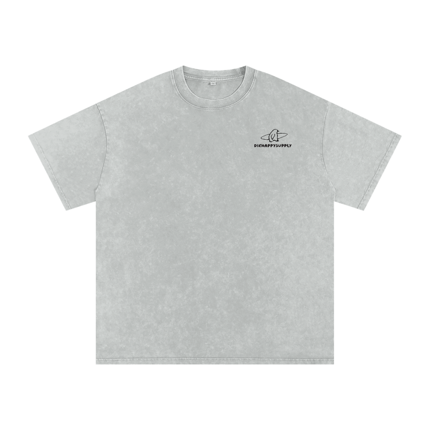 Snow Washed Oversized Cotton T-Shirt