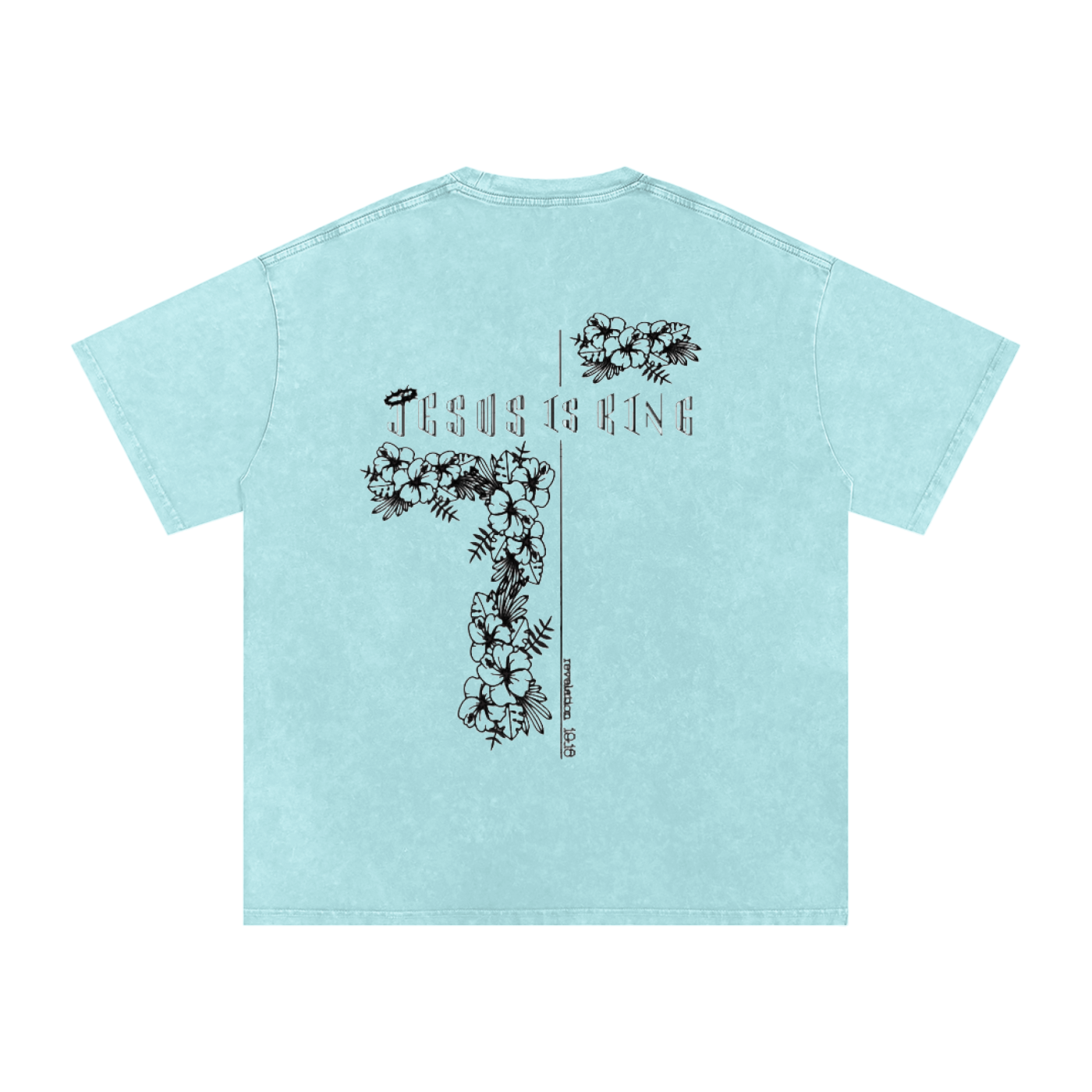 Snow Washed Oversized Cotton T-Shirt