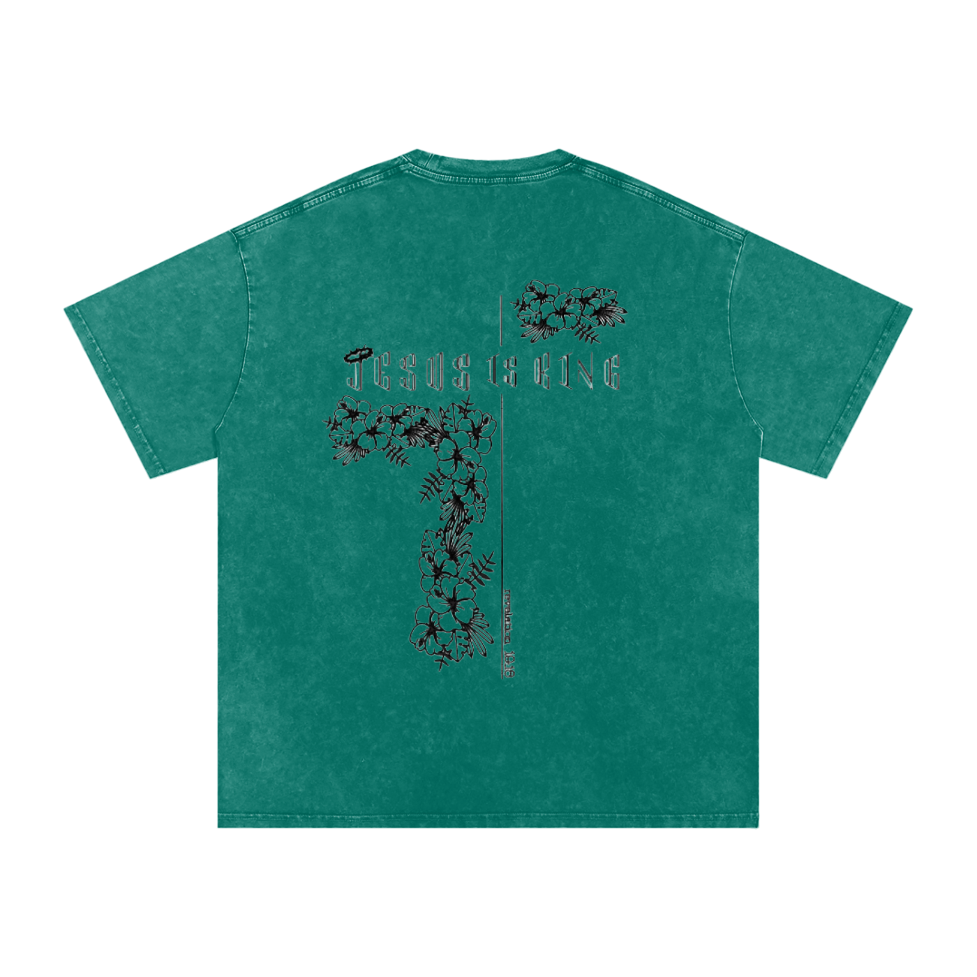 Snow Washed Oversized Cotton T-Shirt