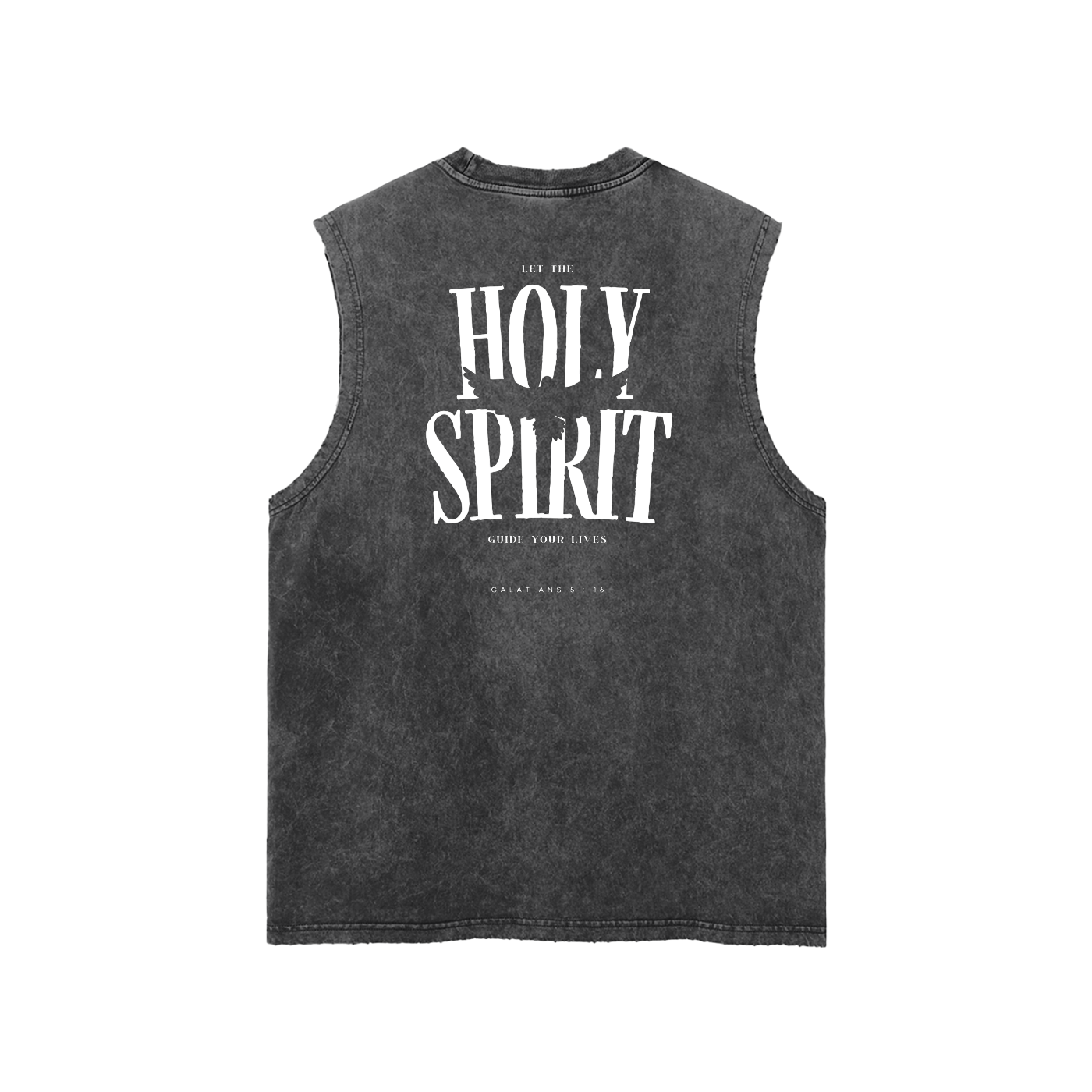 Snow Washed Frayed Hem Tank Top