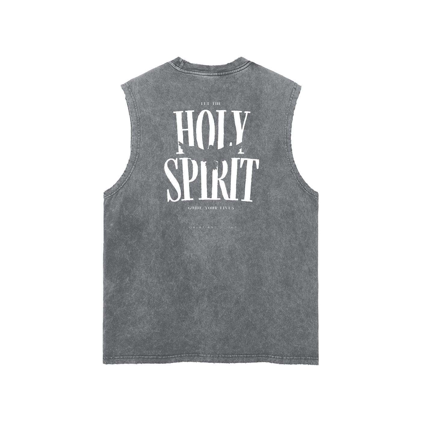 Snow Washed Frayed Hem Tank Top