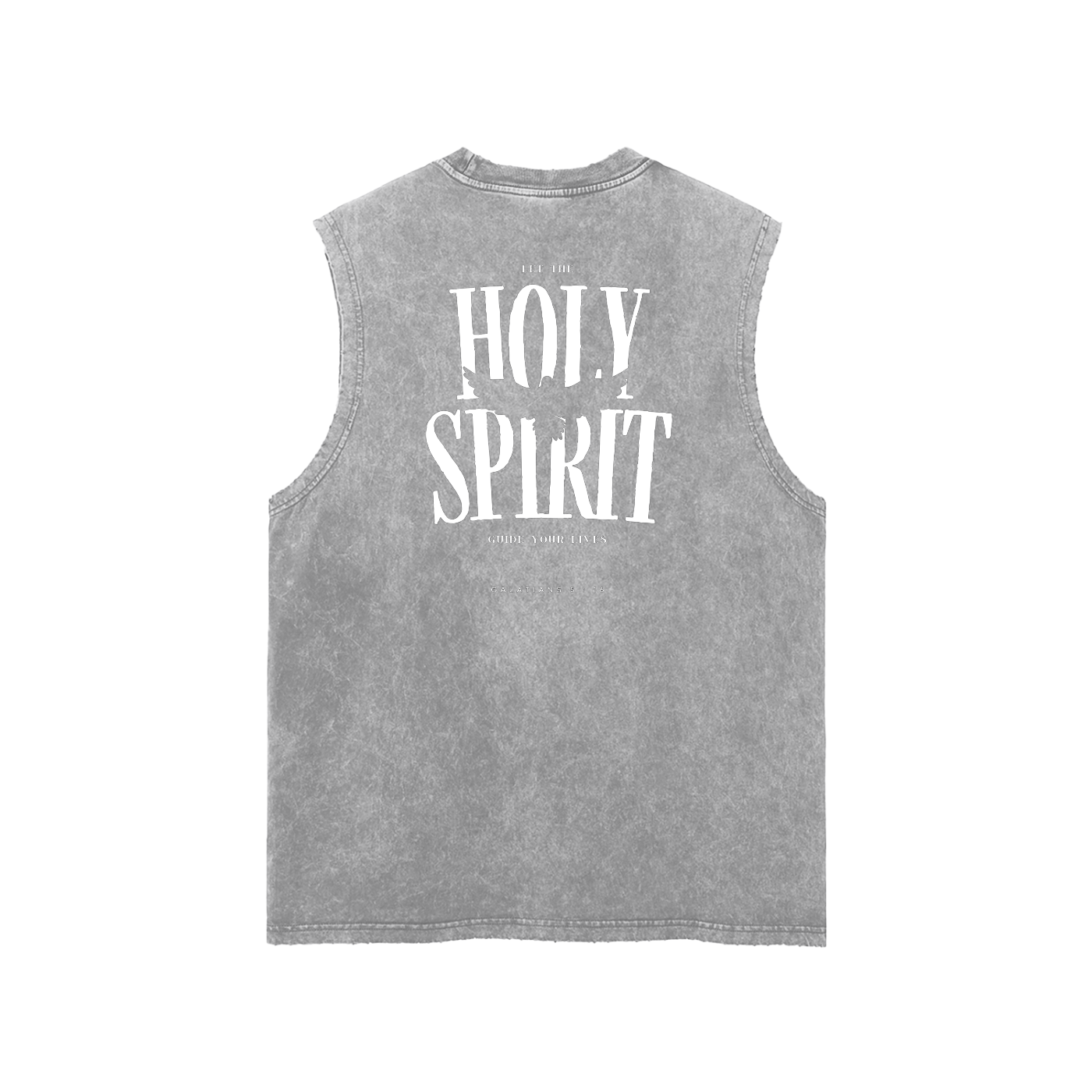 Snow Washed Frayed Hem Tank Top