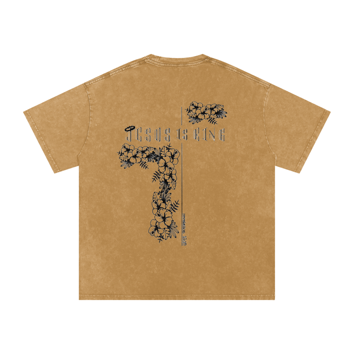 Snow Washed Oversized Cotton T-Shirt
