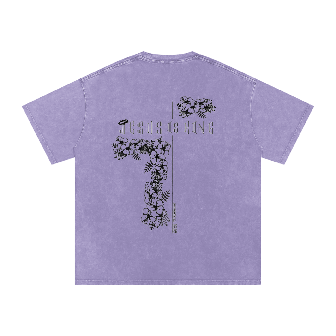 Snow Washed Oversized Cotton T-Shirt