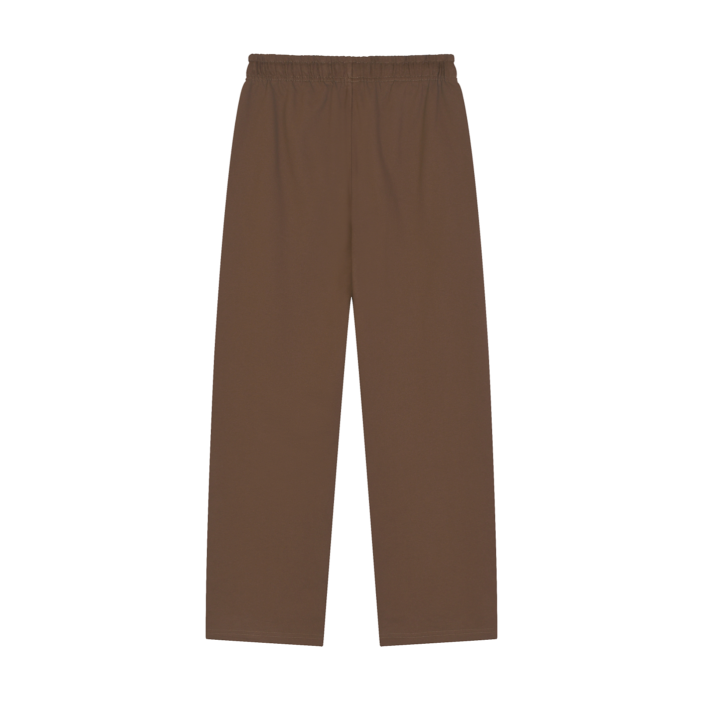 Solid Color Straight-Leg Sweatpants