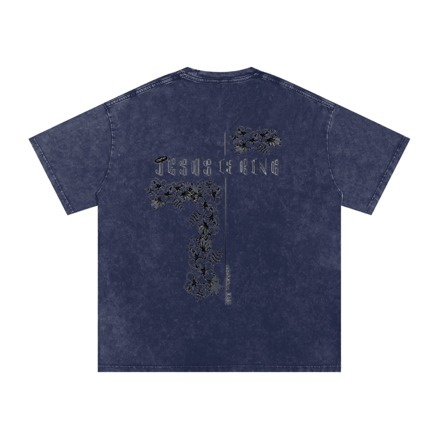 Snow Washed Oversized Cotton T-Shirt